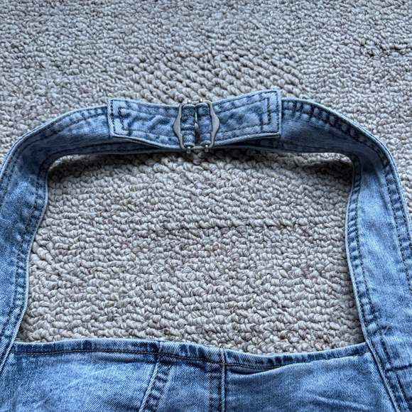Sincerely Jules Light Blue Denim Halter - Picture 2 of 4